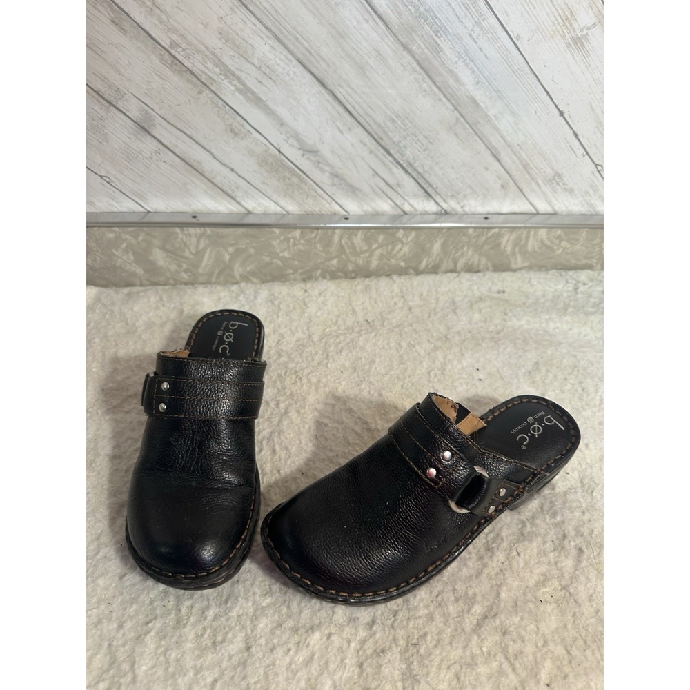 Boc Slip On Shoes Women's 7M Black Mules Comfort Strap